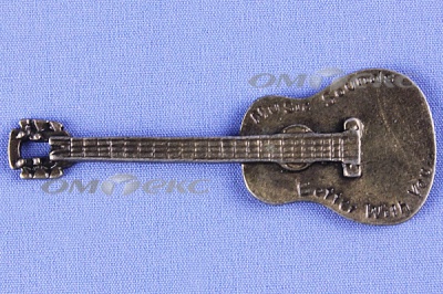 Декоративный элемент для творчества из металла "Гитара"  - купить в Златоусте. Цена: 19.99 руб.