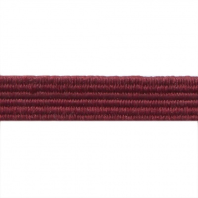 Резиновые нити с текстильным покрытием, шир. 6 мм ( упак.30 м/уп), цв.- 88-бордо - купить в Златоусте. Цена: 155.22 руб.
