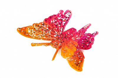 Бабочка декоративная пластиковая #10 - купить в Златоусте. Цена: 7.09 руб.