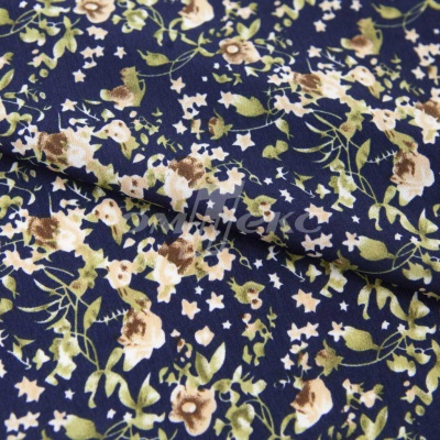 Плательная ткань "Фламенко" 1.1, 80 гр/м2, шир.150 см, принт растительный - купить в Златоусте. Цена 241.49 руб.