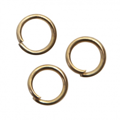 Кольцо  соединительное для бижутерии 5 мм, цв.-золото - купить в Златоусте. Цена: 0.44 руб.