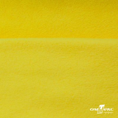 Флис DTY 14-0760, 240 г/м2, шир. 150 см, цвет яркий желтый - купить в Златоусте. Цена 640.46 руб.