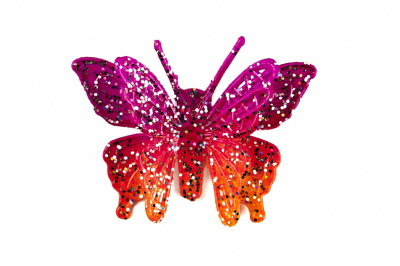 Бабочка декоративная пластиковая #10 - купить в Златоусте. Цена: 7.09 руб.
