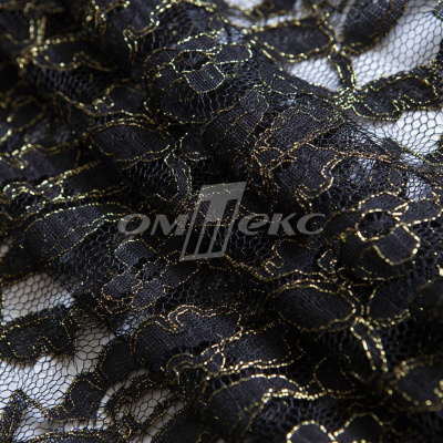 Кружевное полотно XD LACE 1-4, 80 гр/м2, шир.150см, цвет чёрный - купить в Златоусте. Цена 245.94 руб.