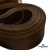 Регилиновая лента, шир.80мм, (уп.25 ярд), цв.- коричневый - купить в Златоусте. Цена: 648.89 руб.