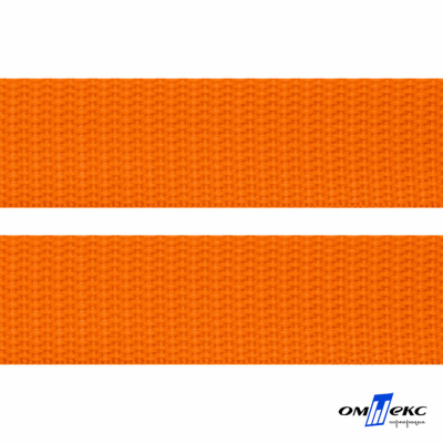 Оранжевый- цв.523 -Текстильная лента-стропа 550 гр/м2 ,100% пэ шир.25 мм (боб.50+/-1 м) - купить в Златоусте. Цена: 405.80 руб.