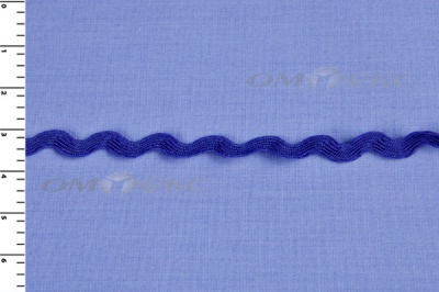 Тесьма плетеная "Вьюнчик"/синий - купить в Златоусте. Цена: 40.72 руб.