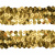 Тесьма с пайетками D16, шир. 30 мм/уп. 25+/-1 м, цвет золото - купить в Златоусте. Цена: 1 087.39 руб.