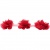 Тесьма плетеная "Рюш", упак. 9,14 м, цвет красный - купить в Златоусте. Цена: 46.82 руб.