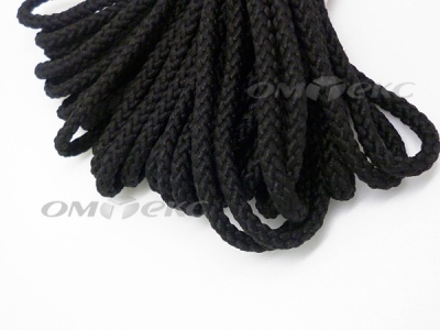 Шнур В-035 4 мм круп.плетение 100 м черный - купить в Златоусте. Цена: 156.40 руб.