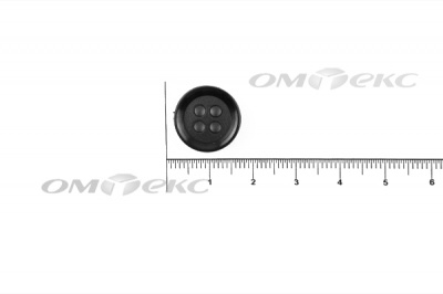 51400/15 мм (4 пр) черные пуговицы - купить в Златоусте. Цена: 0.67 руб.
