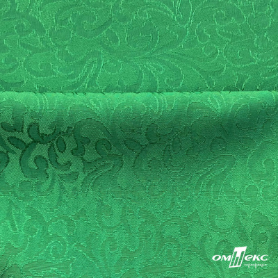 Ткань жаккард королевский, 100% полиэстр 180 г/м 2, шир.150 см, цв-зеленый - купить в Златоусте. Цена 293.39 руб.