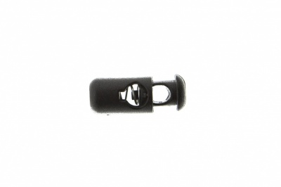 8108 Фиксатор пластиковый "Бочонок", 20х8 мм, цвет чёрный - купить в Златоусте. Цена: 1.29 руб.