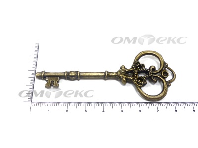 Декоративный элемент для творчества из металла "Ключ"8,5 см  - купить в Златоусте. Цена: 26.66 руб.