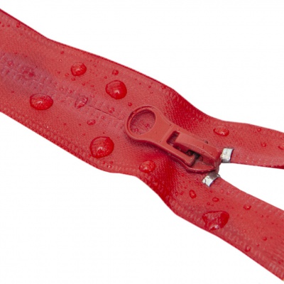 Молния водонепроницаемая PVC Т-7, 20 см, неразъемная, цвет (820)-красный - купить в Златоусте. Цена: 21.56 руб.
