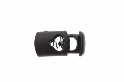 8021 Фиксатор пластиковый "Цилиндр", 20х10 мм, цвет чёрный - купить в Златоусте. Цена: 1.31 руб.