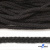 Шнур плетеный d-6 мм круглый, 70% хлопок 30% полиэстер, уп.90+/-1 м, цв.1078-черный - купить в Златоусте. Цена: 588 руб.