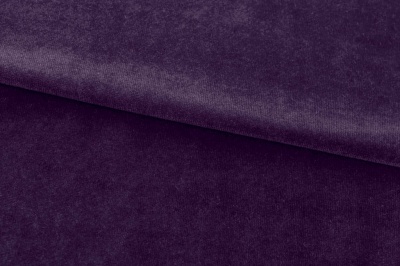 Бархат стрейч, 240 гр/м2, шир.160см, (2,4 м/кг), цвет 27/фиолет - купить в Златоусте. Цена 886.02 руб.