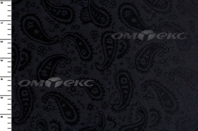Ткань подкладочная жаккард Р14098, чёрный, 85 г/м2, шир. 150 см, 230T - купить в Златоусте. Цена 166.45 руб.
