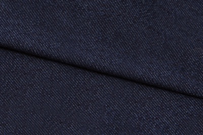 Ткань джинсовая №96, 160 гр/м2, шир.148см, цвет т.синий - купить в Златоусте. Цена 350.42 руб.