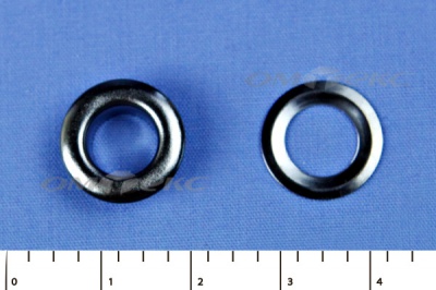 Люверсы металлические, блочка/кольцо, №5 (8 мм) упак.1000 шт- цв.никель - купить в Златоусте. Цена: 392 руб.