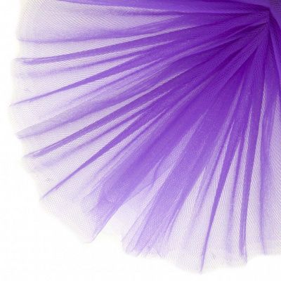 Фатин матовый 16-85, 12 гр/м2, шир.300см, цвет фиолетовый - купить в Златоусте. Цена 97.30 руб.