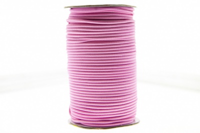 0370-1301-Шнур эластичный 3 мм, (уп.100+/-1м), цв.141- розовый - купить в Златоусте. Цена: 459.62 руб.