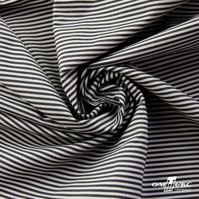 Ткань сорочечная Полоска Кенди, 115 г/м2, 58% пэ,42% хл, шир.150 см, цв.6-черный, (арт.110) - купить в Златоусте. Цена 306.69 руб.