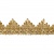 Тесьма металлизированная 0384-0240, шир. 40 мм/уп. 25+/-1 м, цвет золото - купить в Златоусте. Цена: 490.74 руб.