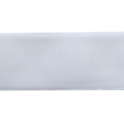 Лента бархатная нейлон, шир.25 мм, (упак. 45,7м), цв.01-белый - купить в Златоусте. Цена: 981.09 руб.