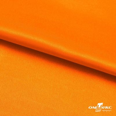 Поли креп-сатин 15-1263, 125 (+/-5) гр/м2, шир.150см, цвет оранжевый - купить в Златоусте. Цена 155.57 руб.