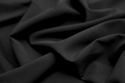 Костюмная ткань с вискозой "Флоренция", 195 гр/м2, шир.150см, цвет чёрный - купить в Златоусте. Цена 507.37 руб.