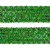 Тесьма с пайетками D4, шир. 35 мм/уп. 25+/-1 м, цвет зелёный - купить в Златоусте. Цена: 1 308.30 руб.