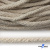 Шнур плетеный d-6 мм круглый, 70% хлопок 30% полиэстер, уп.90+/-1 м, цв.1077-лён - купить в Златоусте. Цена: 588 руб.