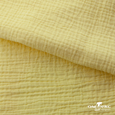 Ткань Муслин, 100% хлопок, 125 гр/м2, шир. 135 см (12-0824) цв.лимон нюд - купить в Златоусте. Цена 337.25 руб.