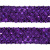 Тесьма с пайетками 12, шир. 35 мм/уп. 25+/-1 м, цвет фиолет - купить в Златоусте. Цена: 1 308.30 руб.