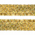 Тесьма с пайетками D16, шир. 35 мм/уп. 25+/-1 м, цвет золото - купить в Златоусте. Цена: 1 281.60 руб.