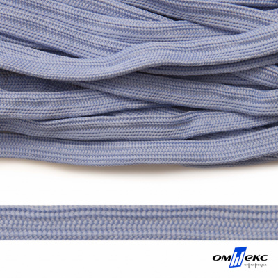 Шнур плетеный (плоский) d-12 мм, (уп.90+/-1м), 100% полиэстер, цв.259 - голубой - купить в Златоусте. Цена: 8.62 руб.