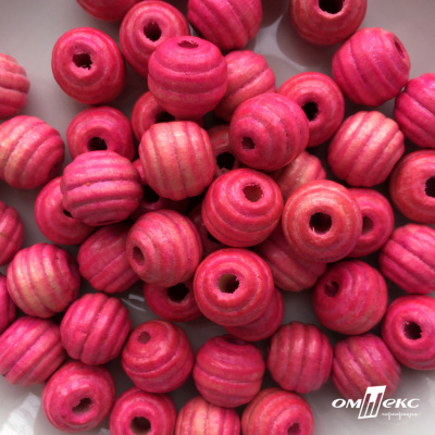 0309-Бусины деревянные "ОмТекс", 16 мм, упак.50+/-3шт, цв.023-розовый - купить в Златоусте. Цена: 62.22 руб.