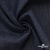 Ткань костюмная "Джинс" с начесом, 320 г/м2, 80% хлопок 20%полиэстер, шир. 160 см, т.синий - купить в Златоусте. Цена 492.24 руб.
