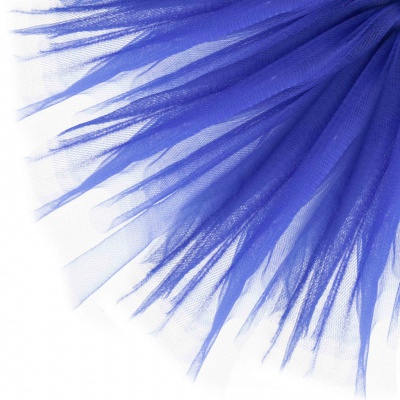 Фатин матовый 16-101, 12 гр/м2, шир.300см, цвет т.синий - купить в Златоусте. Цена 100.92 руб.