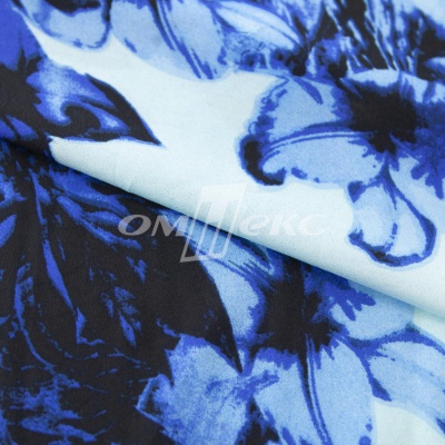 Плательная ткань "Фламенко" 19.1, 80 гр/м2, шир.150 см, принт растительный - купить в Златоусте. Цена 241.49 руб.