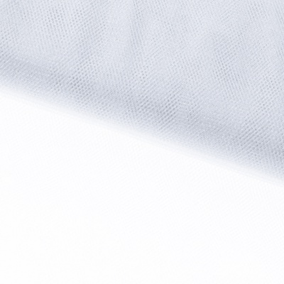 Трикотажное полотно Тюль Кристалл, 100% полиэфир, 16-01/белый, 15гр/м2, шир.160см. - купить в Златоусте. Цена 129.70 руб.