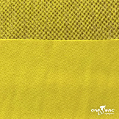 Трикотажное полотно голограмма, шир.140 см, #602 -жёлтый/жёлтый - купить в Златоусте. Цена 385.88 руб.