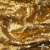 Трикотажное полотно, Сетка с пайетками,188 гр/м2, шир.140 см, цв.-тем.золото (#51) - купить в Златоусте. Цена 505.15 руб.