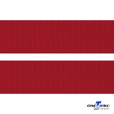 Красный - цв.171- Текстильная лента-стропа 550 гр/м2 ,100% пэ шир.50 мм (боб.50+/-1 м) - купить в Златоусте. Цена: 797.67 руб.