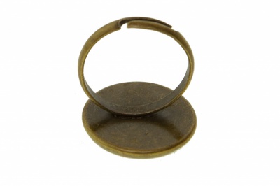 Заготовка для рукоделия металлическая фигурная для кольца 15мм - купить в Златоусте. Цена: 7.44 руб.