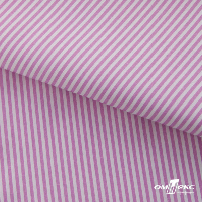 Ткань сорочечная Полоска Кенди, 115 г/м2, 58% пэ,42% хл, шир.150 см, цв.1-розовый, (арт.110) - купить в Златоусте. Цена 306.69 руб.