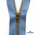 Молнии джинсовые металл т-4, 18 см латунь (YG), цв.-деним (231) - купить в Златоусте. Цена: 21.57 руб.