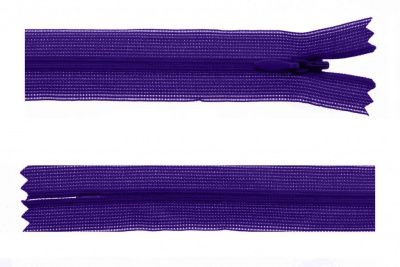 Молния потайная Т3 866, 50 см, капрон, цвет фиолетовый - купить в Златоусте. Цена: 8.62 руб.